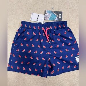 NWT Mosmann Australia Watermelon Swim Trunks 4–5Y